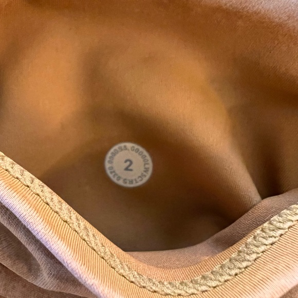 Lululemon Fast and Free High-Rise Tight 25” Ice Dye Mustard Nulux Yoga Run Sz 2 - Picture 6 of 7